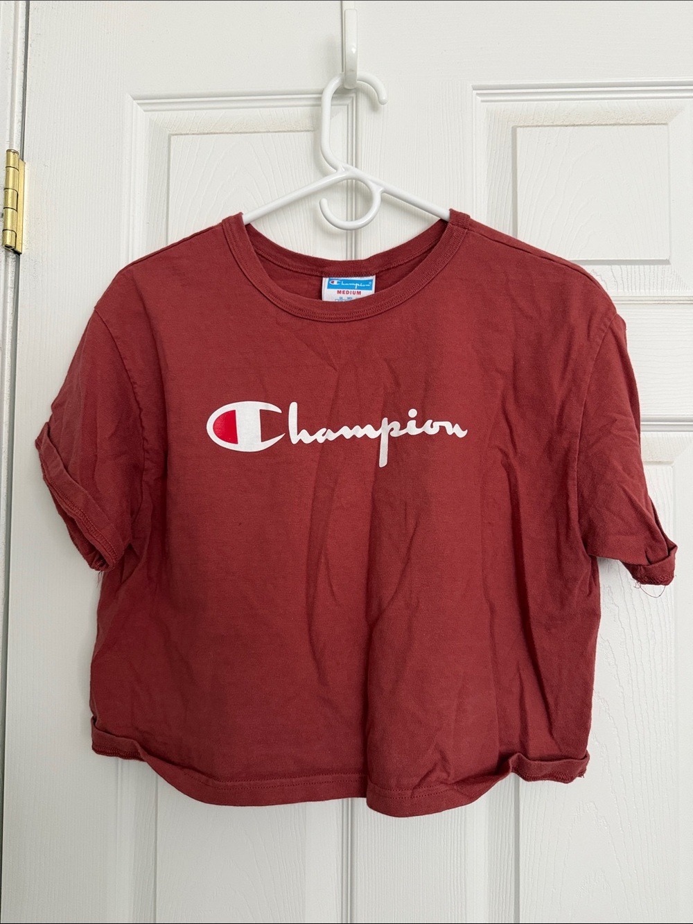 Champion Comfort Red Crop Tee